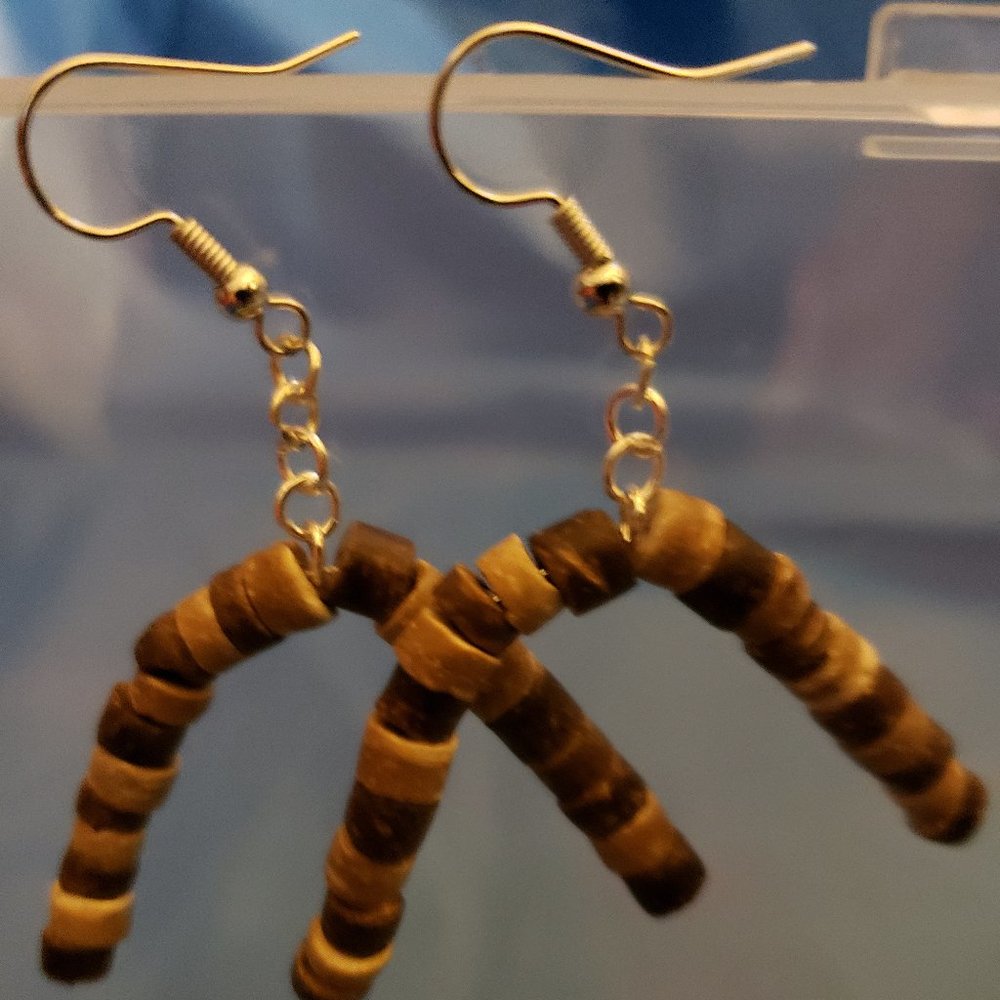 Handmade loop earring upside down U - Picture 5 of 7